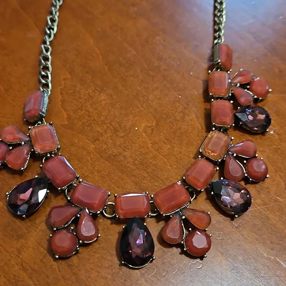 Chunky Bead Vintage Style Red Beaded‎ Necklace 25